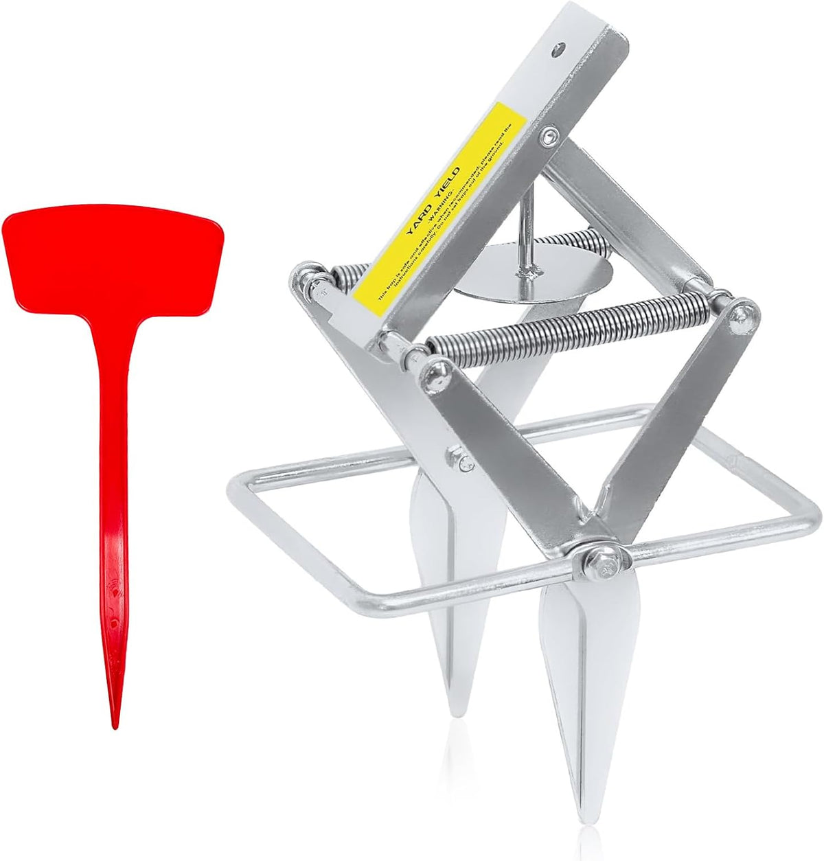 Mole Trap,Galvanized Steel Scissor Trap,Reusable and Easy-Set Quick Capture Solution for Moles and Gophers in Lawns