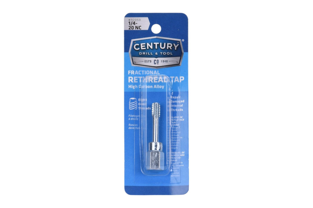 Century Drill & Tool 92050 Fractional Right Hand Rethreading Tap, 1/4-20 NC