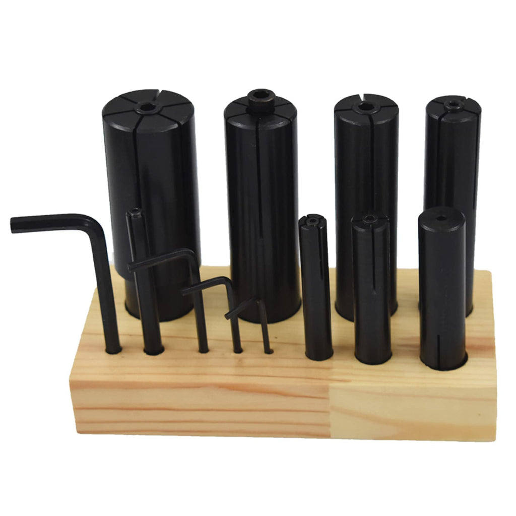 raseparter 1/4 In to 1-1/4 In Lathe Milling High Precision 8-Pack Expanding Arbors Set