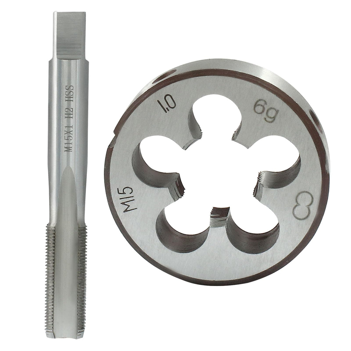 ISDVBUY M15 X 1 Metric Tap and Die Set, 2 Pack