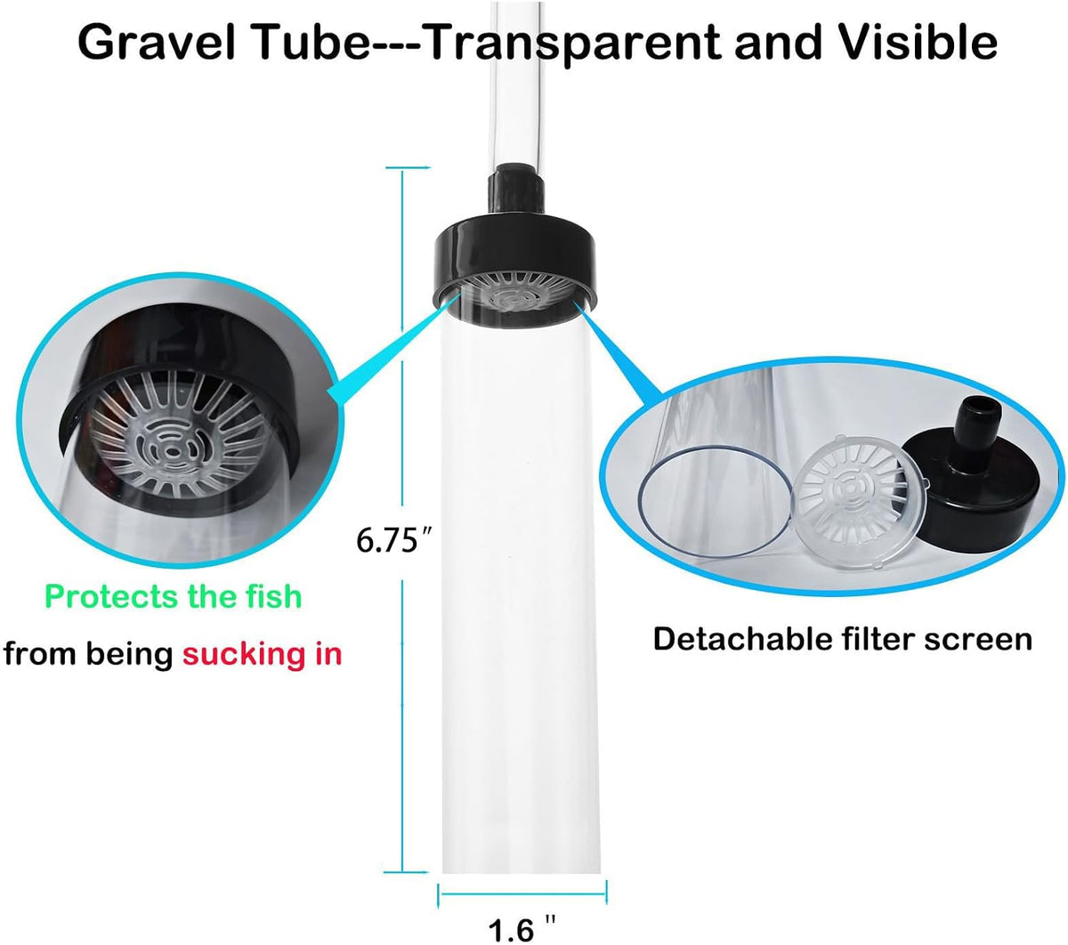 5ft-S Aquarium Siphon Vaccum Cleaner Fish Tank Water Changer Kit