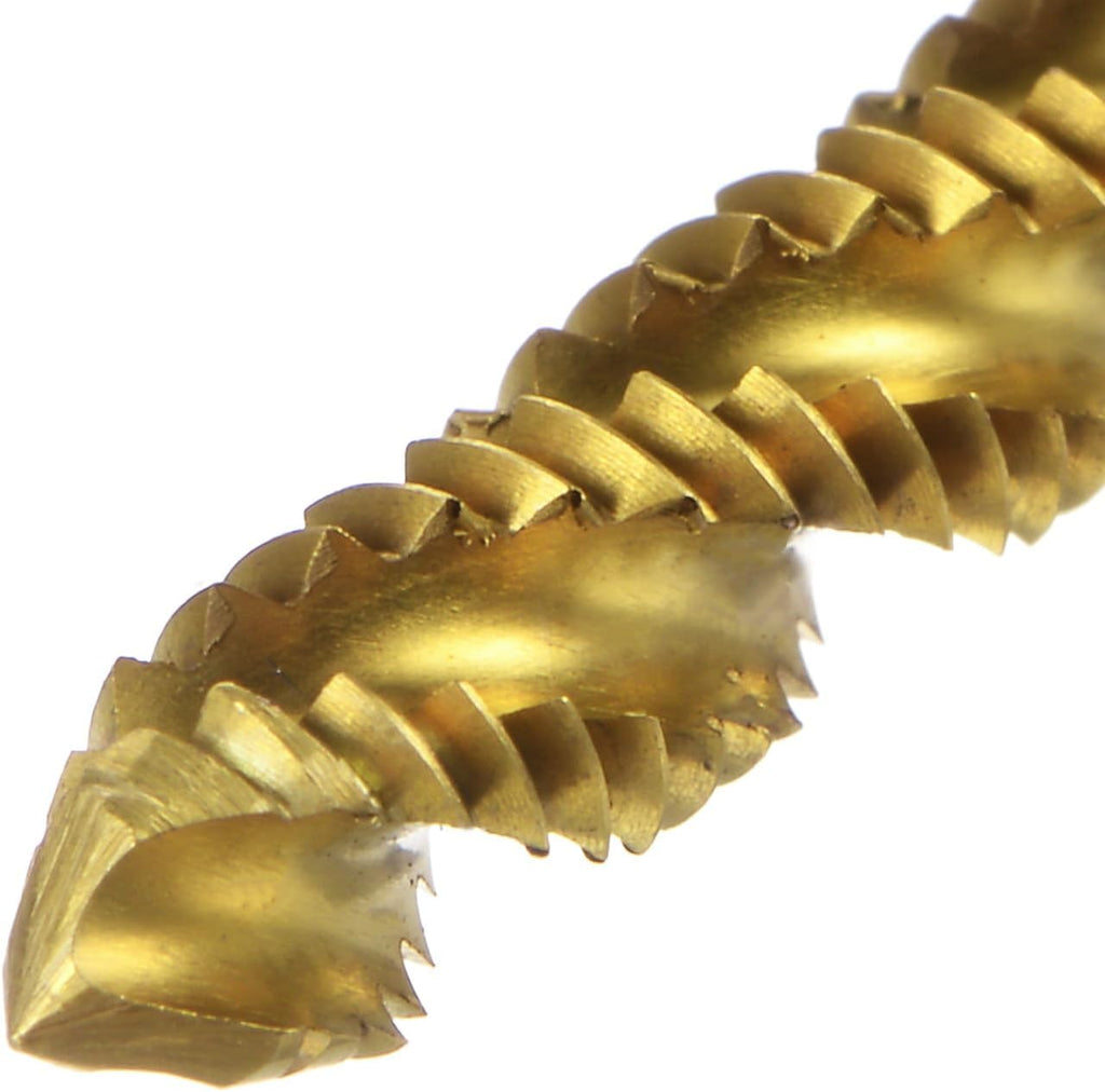 uxcell 2pcs Spiral Flute Thread Taps, 8-32 UNC H2 Screw Threading Tap, Titanium Coated 6542 High Speed Steel Machine Tapping Tools for Machinist Repair