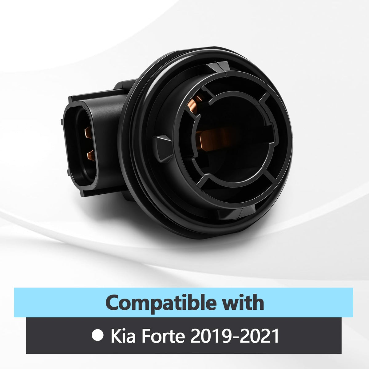 2PCS Daytime Running Light Bulb Socket Fits for Kia Forte 2019 2020 2021 Replaces 92164 M7050, DRL Lamp Holder Connector Wiring Harness Base Assembly