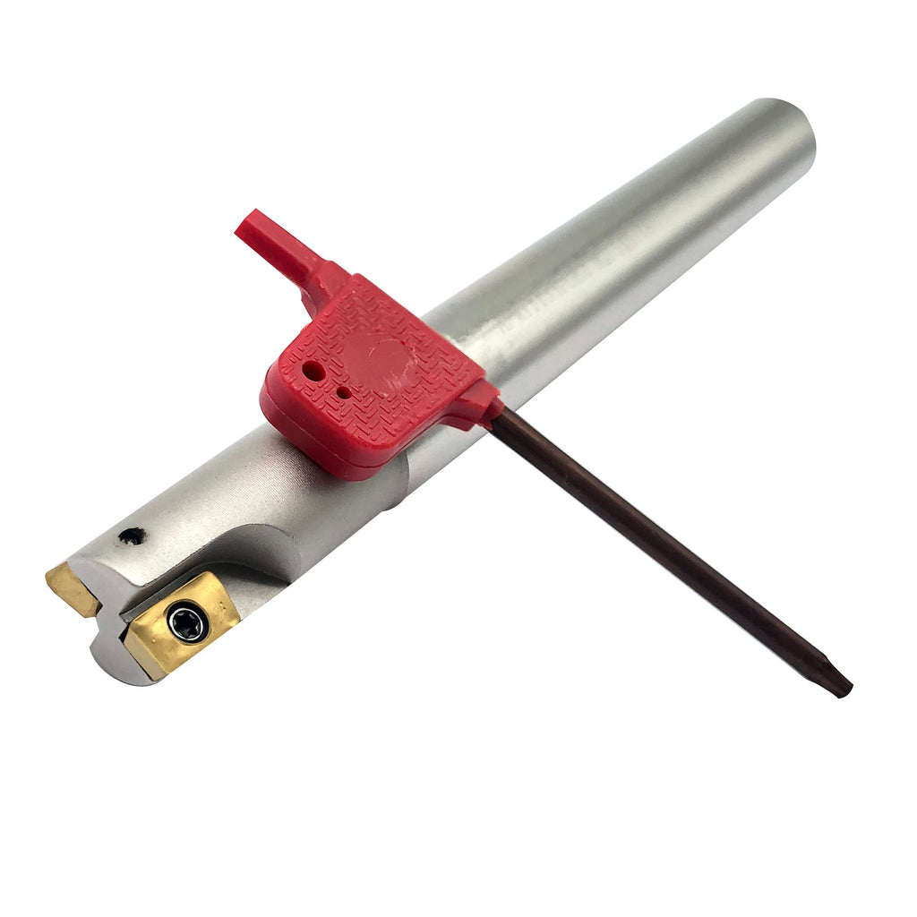 Zouzmin 90 Degree milling Insert Holders BAP300 for APMT1135PDER milling Insert End Mill Holders Indexable Inserts Tool Holder (300R C16-16-150-2T)