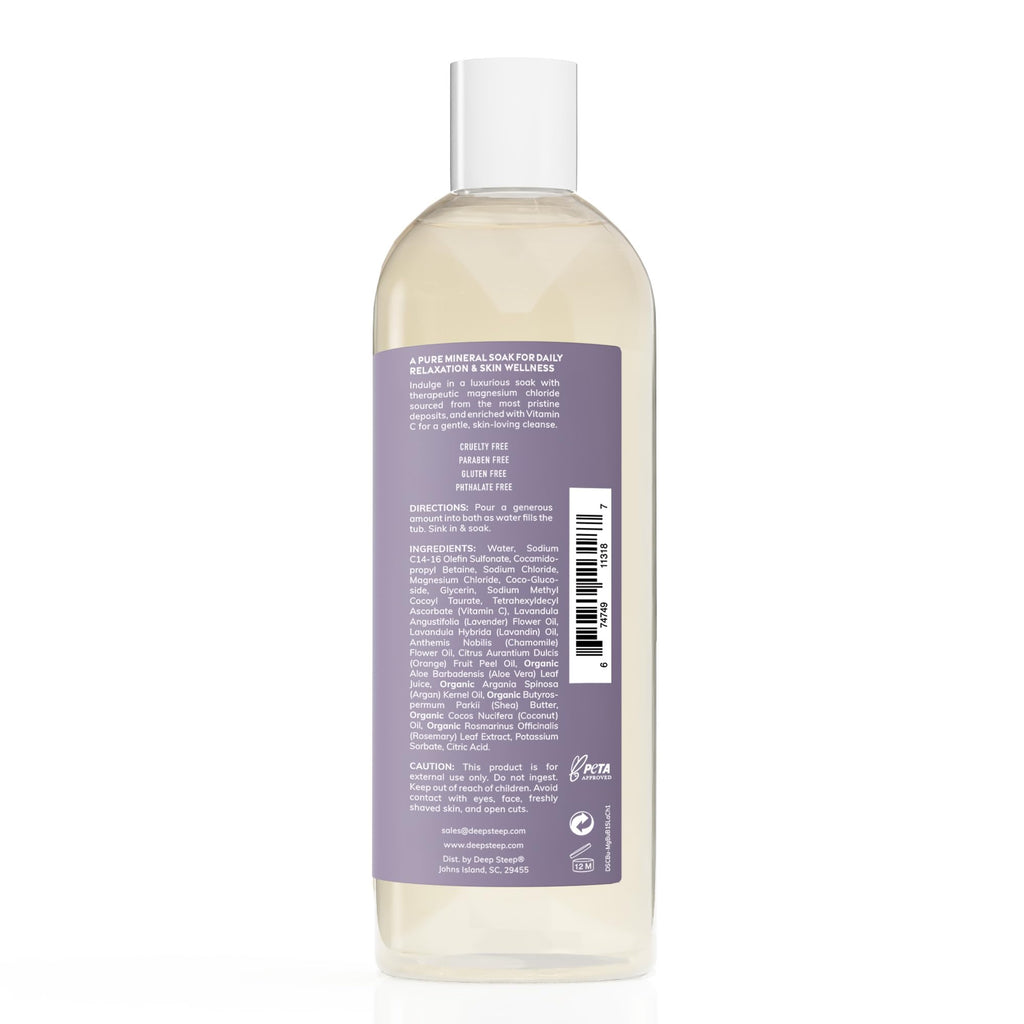 Magnesium Bubble Bath, Lavender Chamomile, 15.6oz – Muscle Soak