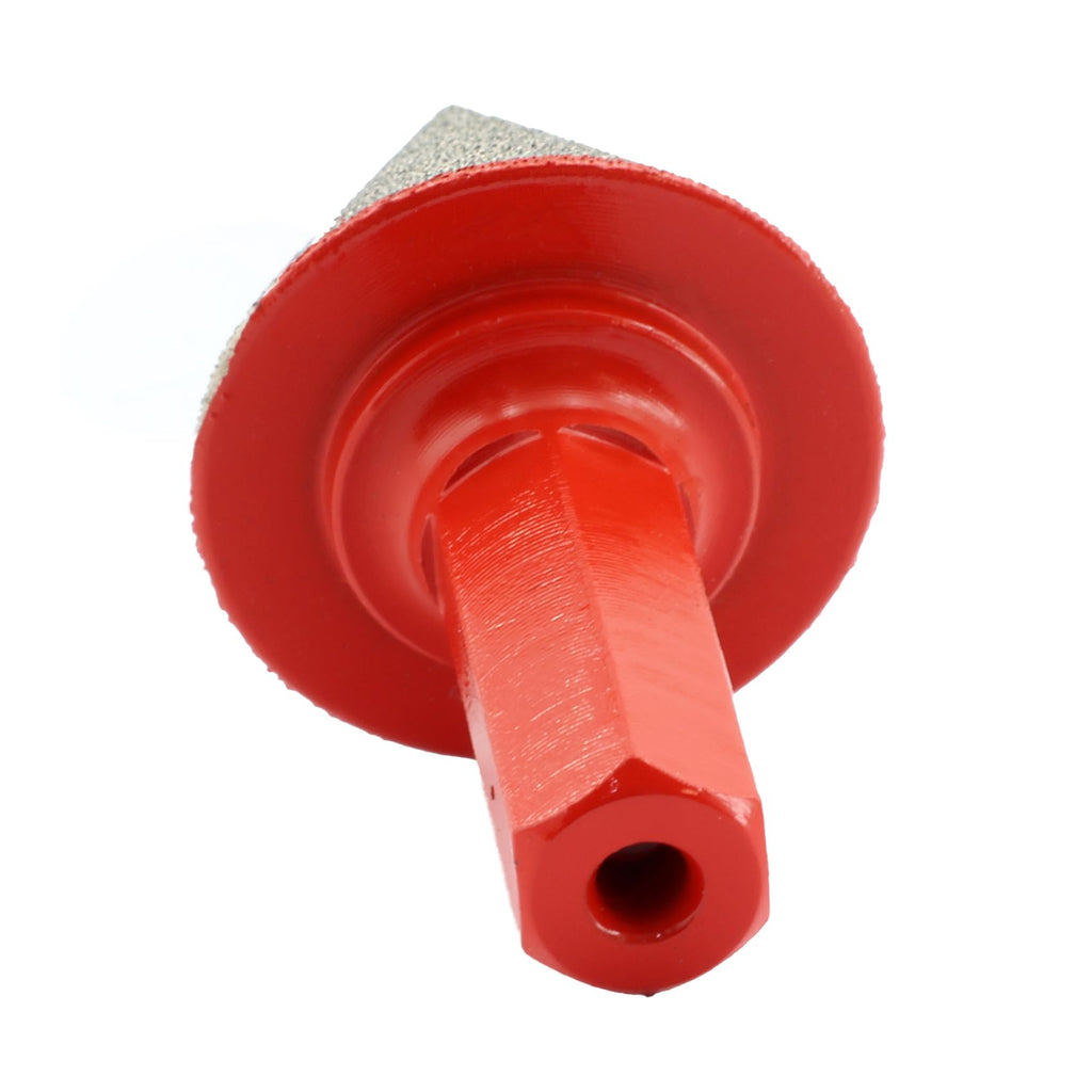 DT-DIATOOL Diamond Beveling Chamfer Bit 1-9/16 Inch with Hex Shank, 2-Pack for Tile Porcelain Ceramic Granite Marble Existing Holes Enlarging Polishing Shaping Trimming Repairing