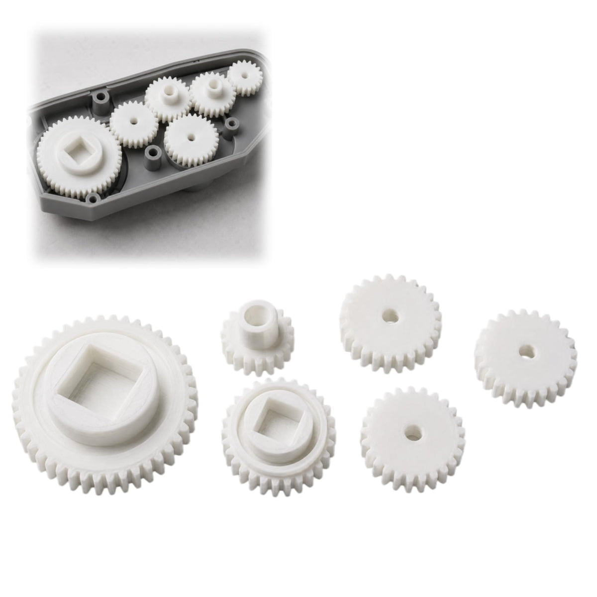 Gearbox Gear Set Compatible with iRobot Roomba 600 700 Series Brush Repair