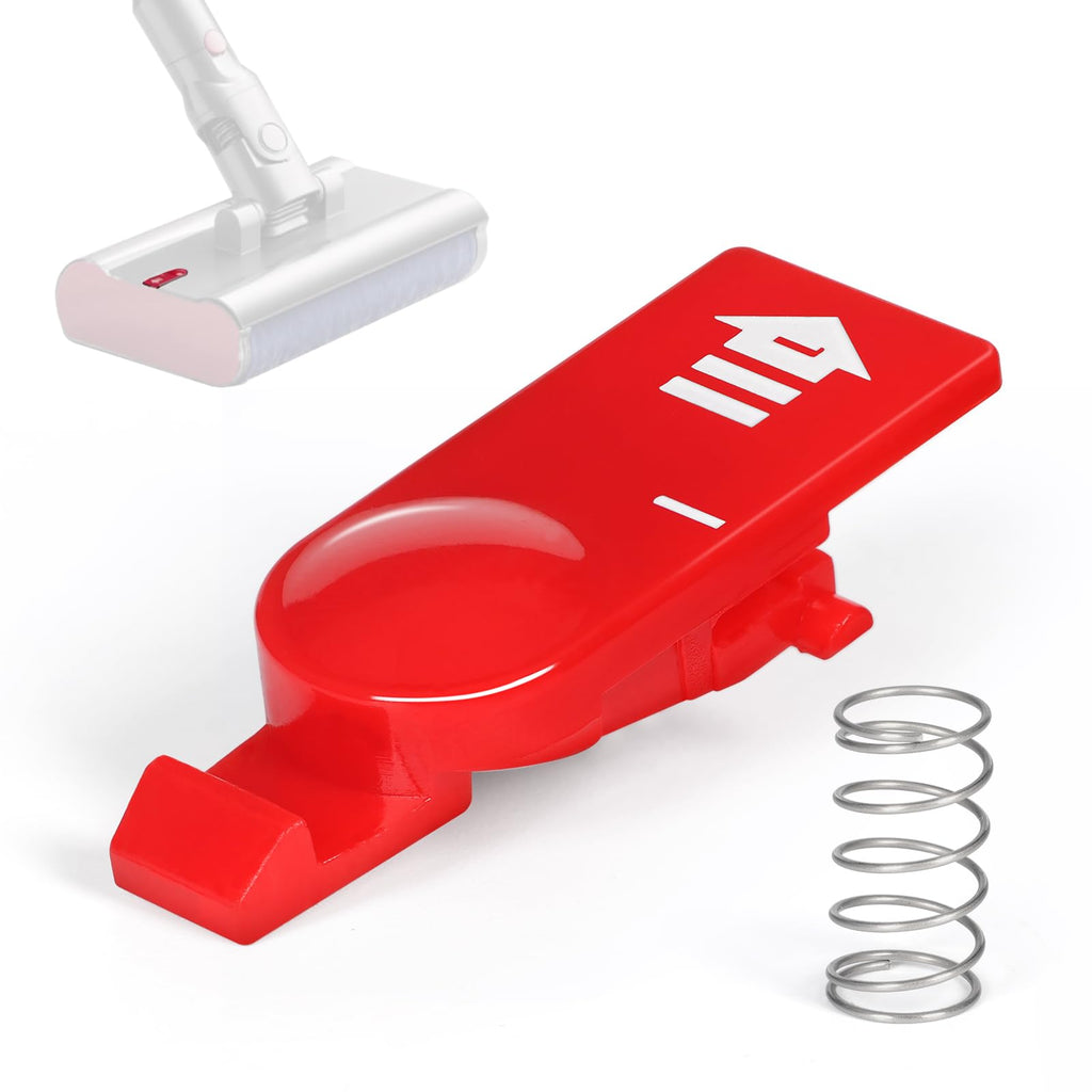 Release Catch with Spring Replacement Kit Compatible with Dyson V12s/ V15 Submarine/ V16 Submarine/Omni-glide Wet Roller Head, Red Catch Release Clip Button Replacement with Spring