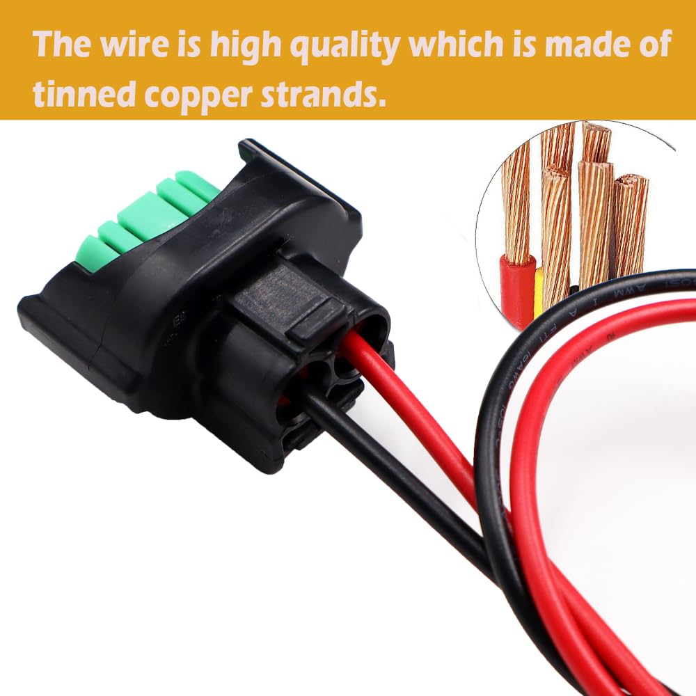 IBVIBV Headlight Low Beam Bulb Connector Plug Compatible with Toyota Lexus