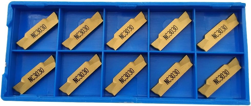 10PCS MGMN300-M NC3030 Indexable Solid Carbide Turning Grooving Insert Blade For Processing Steel