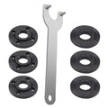 3-Pack Angle Grinder Flange Nut & Wrench Set – for 4.5”, 5”, 7” 5/8”-11 Thread, Compatible with Dewalt, Milwaukee, Makita, Bosch, Black & Decker, R-yobi – Replaces 193465-4, 224399-1, 224568-4