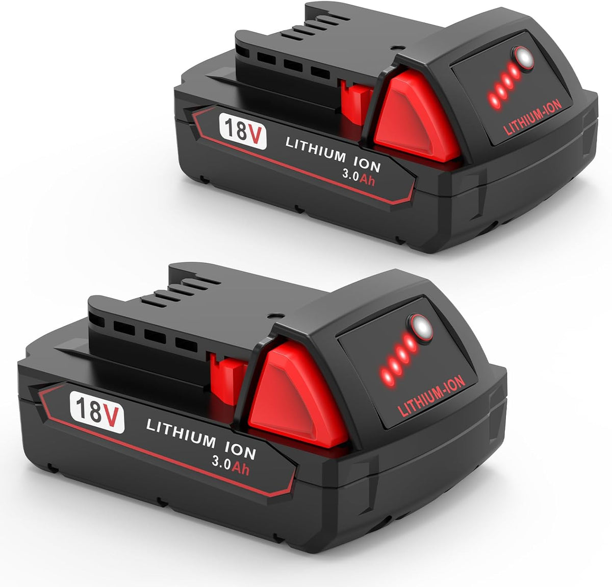 3.0Ah Replacement Battery for Milwaukee M18 Battery 48-11-1850 48-11-1852 48-11-1830, Compatible with Milwaukee 18V Battery Cordless Power Tools