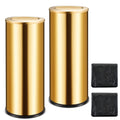 2 Pcs 30l/8gal Gold Flip Trash Can 200 Bags, Kitchen Garbage Bin