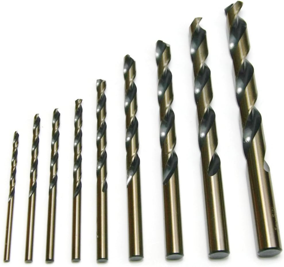 Norseman USA Made Magnum Super Premium Jobber High Speed Steel Twist Drill Bits Type 190-AG - 3/16" - PACK OF 5