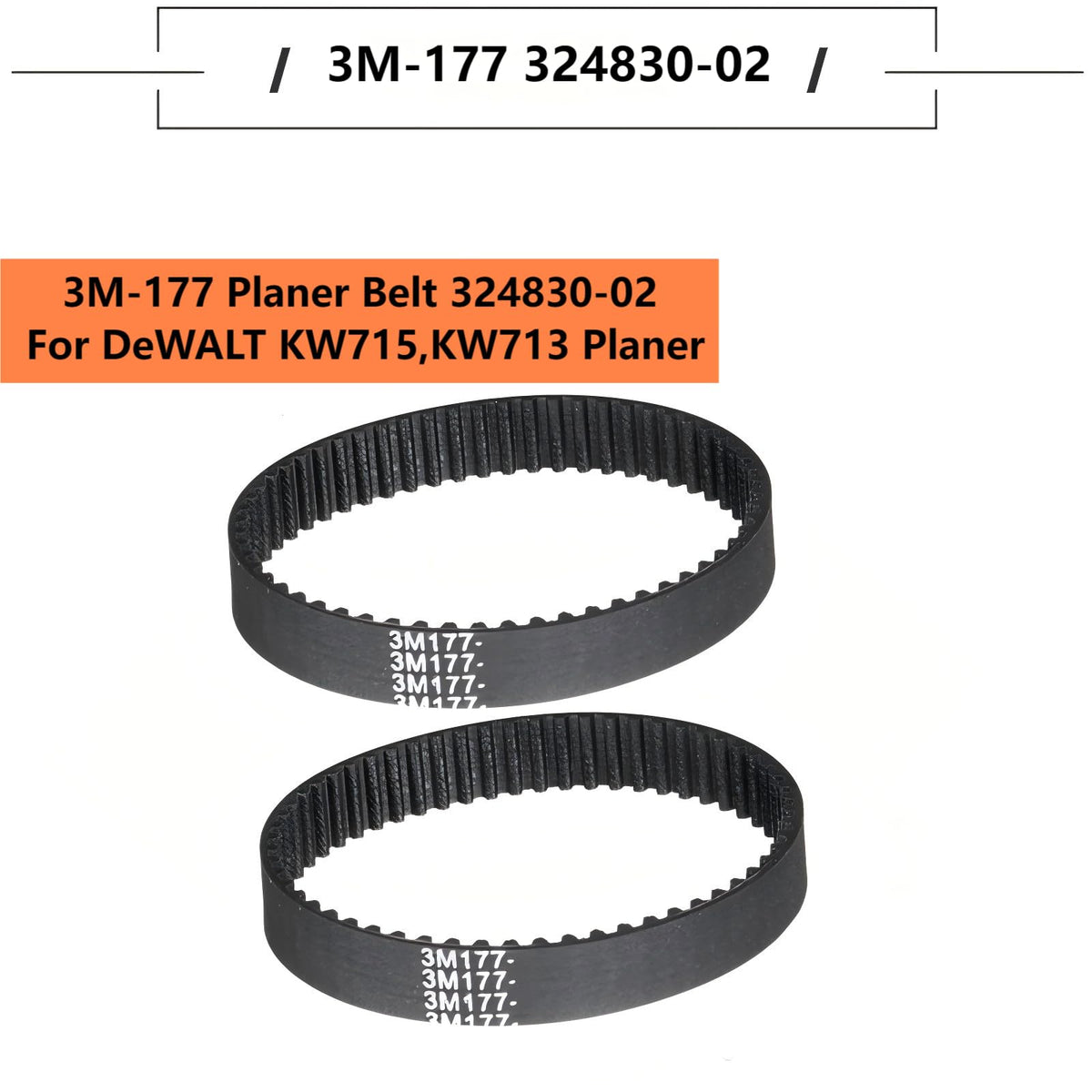 3M-177 Planer Drive Belt 324830-02 2Pack