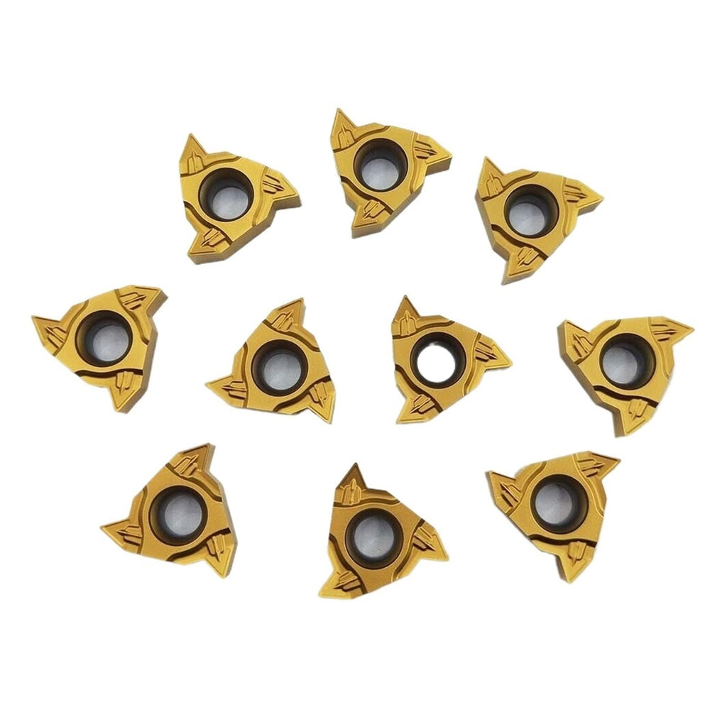 Indexable Carbide Turning Inserts 10PCS RT22.01W-N60P 201 Hard Alloy Thread Cutting Tool Lathe Turning Applies to Stainless Steel