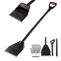 Heavy Duty Roofing Shovel with Gloves，45in Shingle Removal Tool