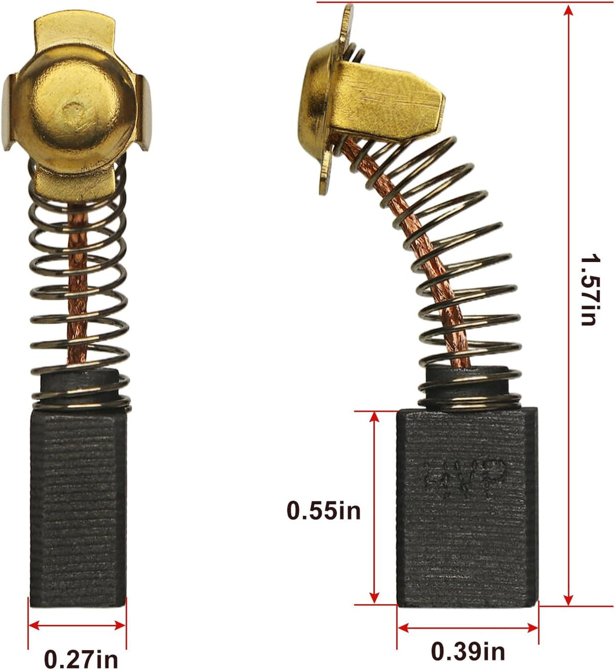4pack N398321 Carbon Brushes for DWP849 DWP849X DWP849X-B3 DWP849X-BR