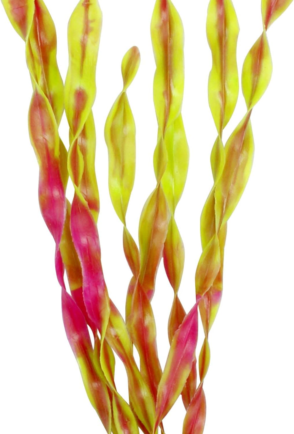 Artificial Seaweed Water Plants for Aquarium, Plastic Fish Tank Plant Decorations 10 PCS (12 Inches Tall, Wine Red)