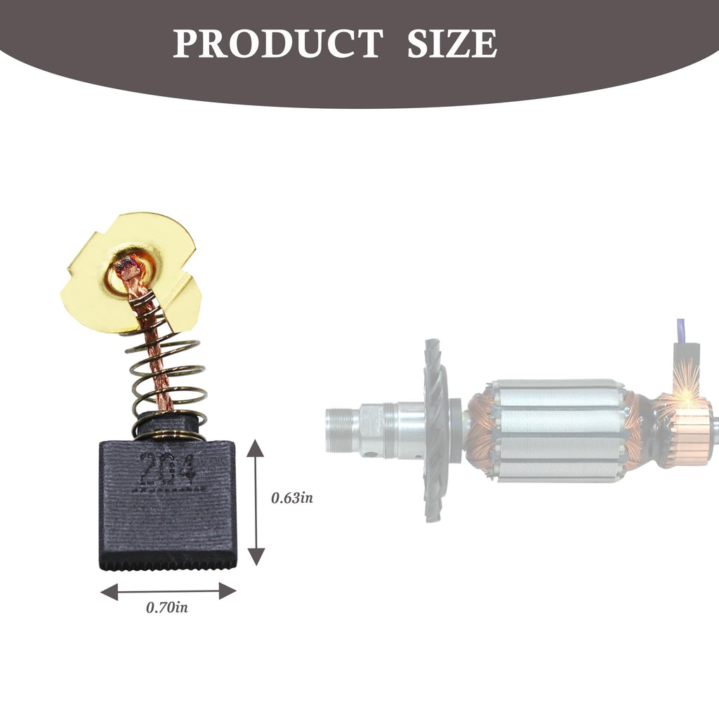 Follde CB204 Replacement for Makita GA7021 Carbon Brushes 4 Pcs