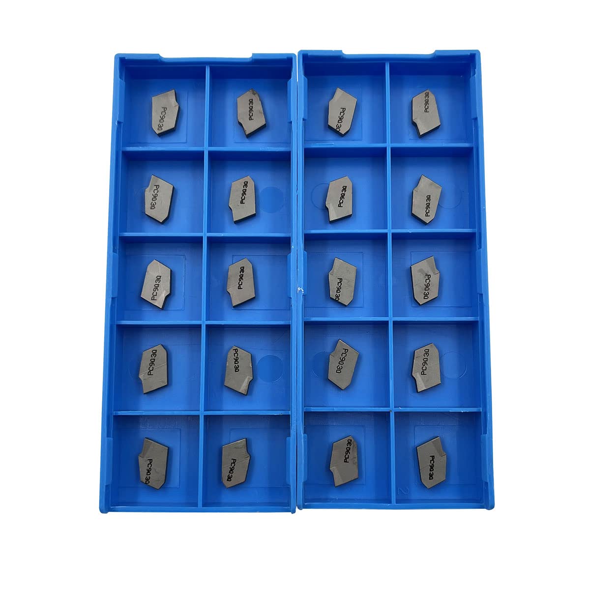 ASZLBYM 20PCS SP200 PC9030 CNC Grooving Carbide Inserts Steel Fit for SPB Lathe Grooving Cutting Tools, PVD Black Coating