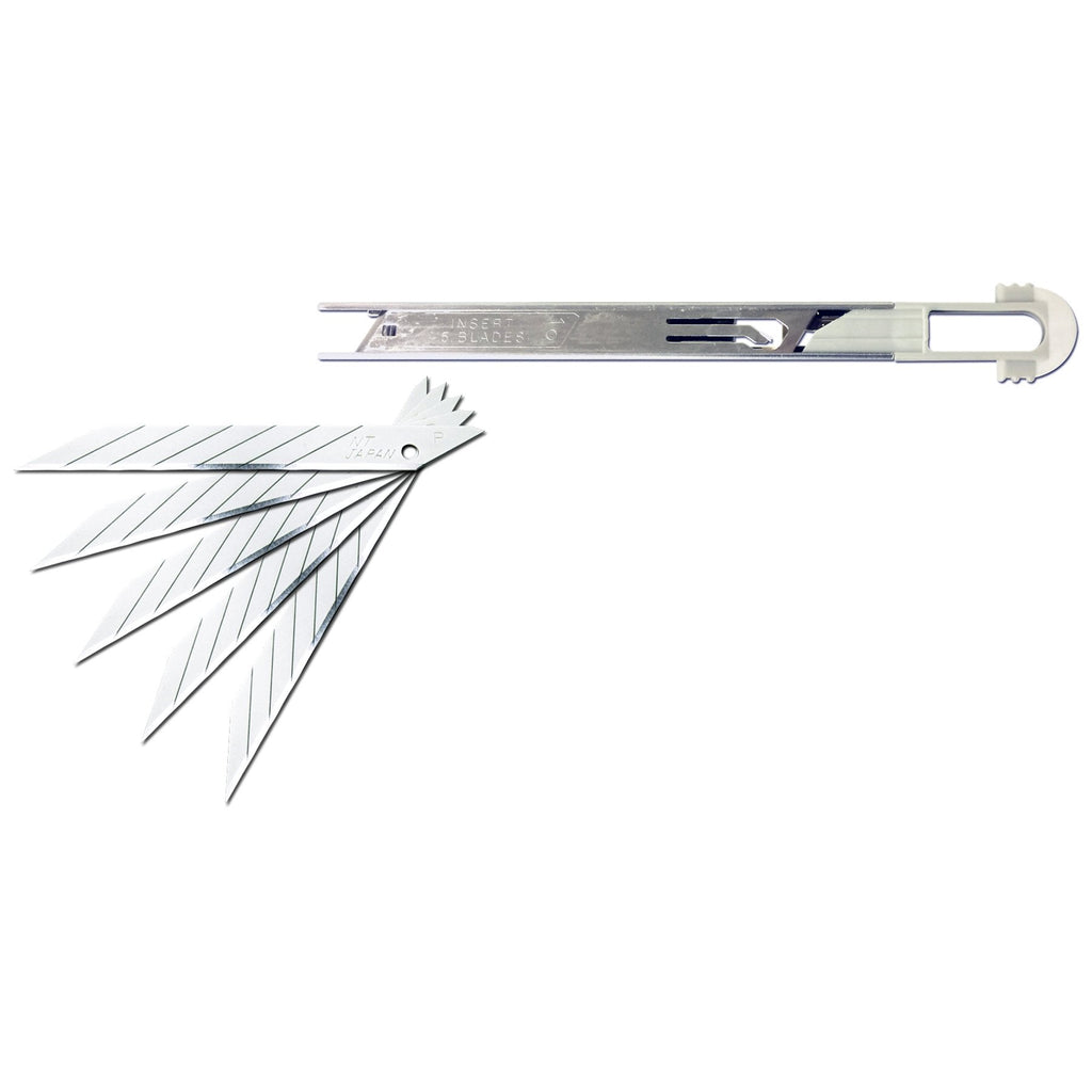 NT Cutter Multi-Blade Cartridge Knife, ABS Grip, 30-Degree Blades (A-553P)