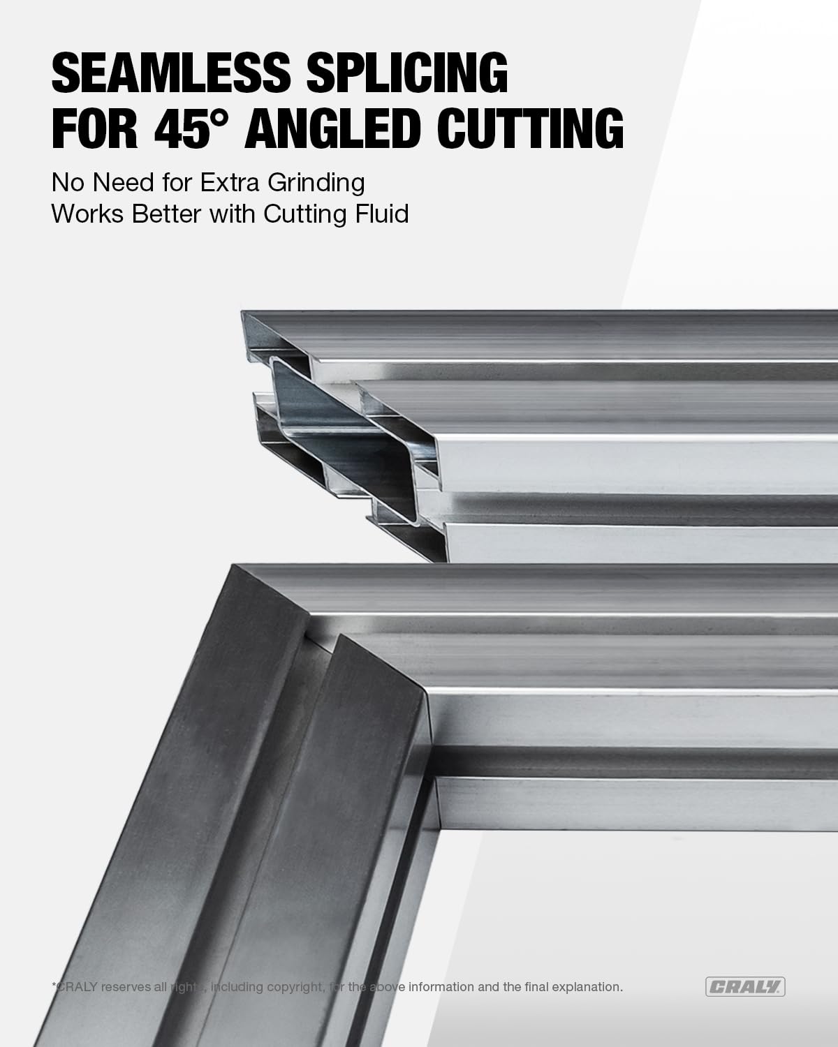 CRALY 5-1/2 Inch 50 Teeth Aluminum and Non-Ferrous Metal Cutting Circular Saw Blade, 10 mm Arbor, Carbide Tipped, Thin Kerf, Black Ice, for Thin Aluminum, Plastic, Composite(C05550AL-B)