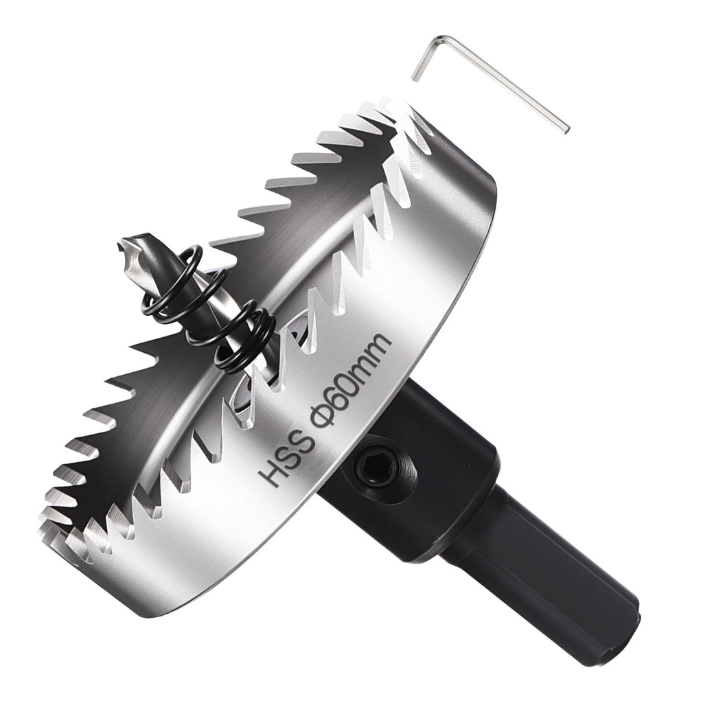 METALLIXITY Hole Saw 60mm 2-3/8" 4241 High Speed Steel for Metal Silver