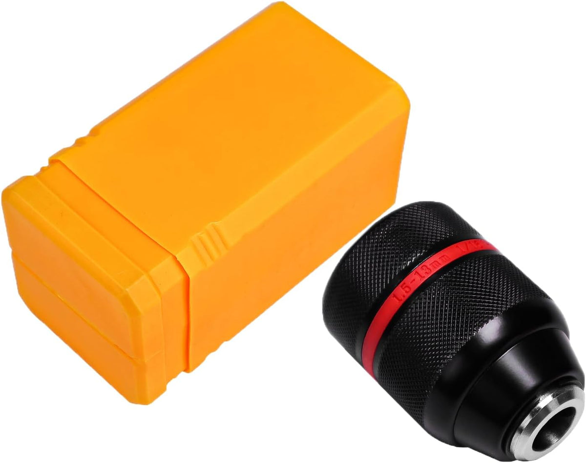 Keyless Drill Chuck 1/2-20UNF, 1.5-13mm Self-Tightening Chuck