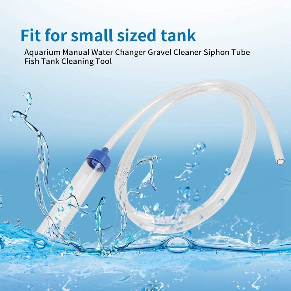 Manual Water Changer Gravel Cleaner Water Filter Syphon Tube Fluids Transfer Tool PVC Sand Vacuum Pump Fish Tank Tool