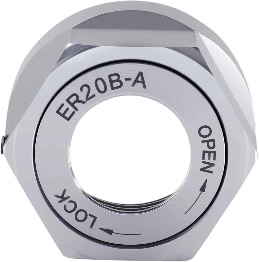 CanCNC ER20 Ball Bearing Collet Chuck Nut, Hex, 0537-2000