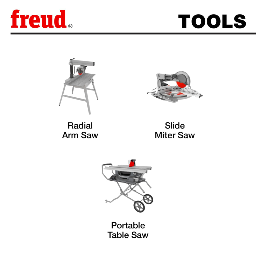 Freud LU91R008 8-1/2"Thin Kerf Sliding Compound Miter Saw Blade, Multi, One Size