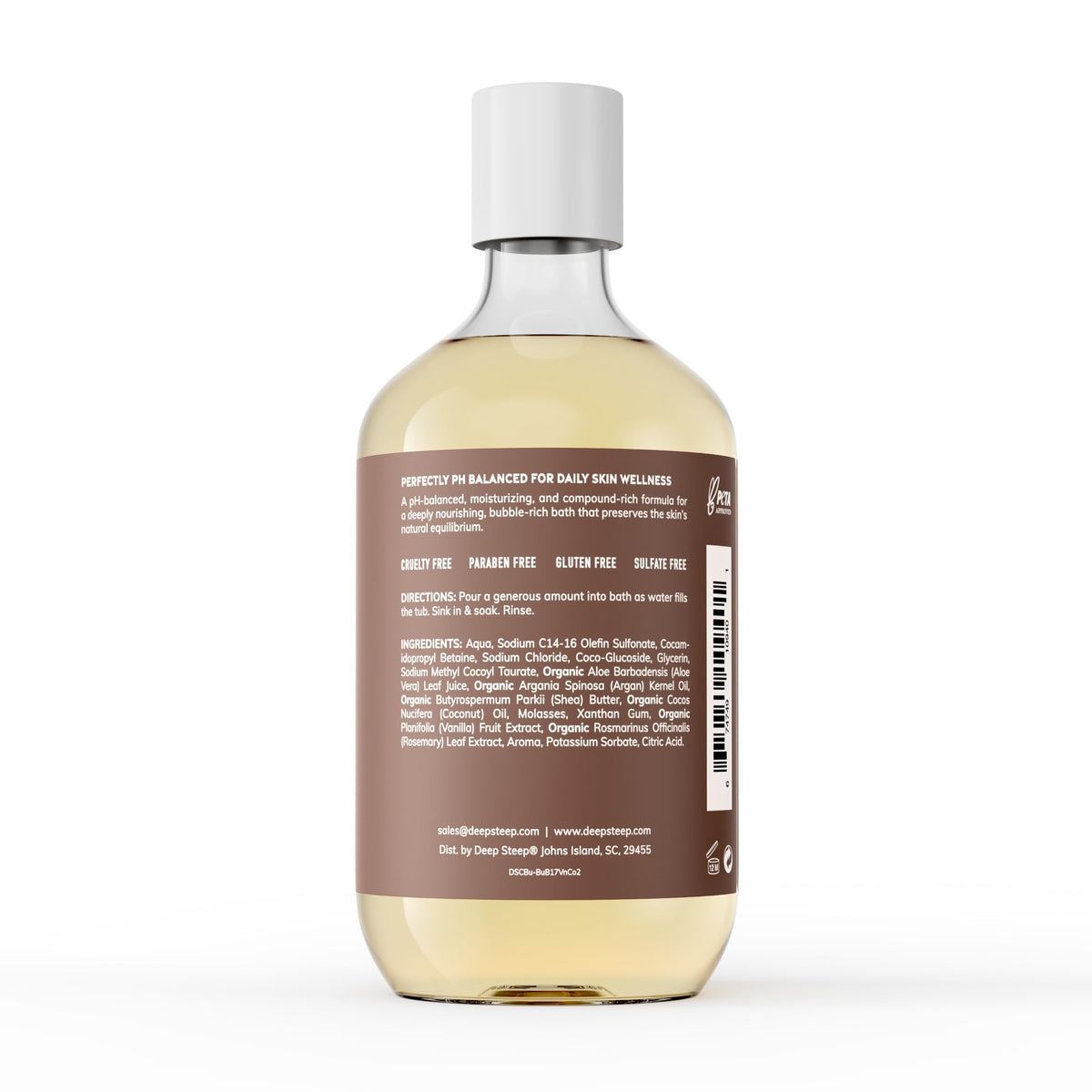 Bubble Bath, Vanilla Coconut, 17oz, Hypoallergenic