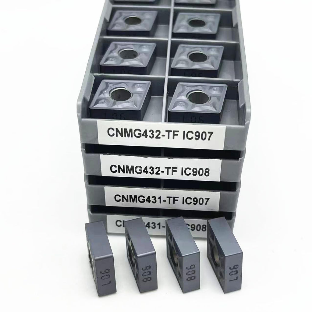 CNMG120404 TF IC907 CNMG432 TF Carbide Insert Milling Turning Tool External Turning Tools CNMG 120408 Milling Turningtool CNC(CNMG120404 TF IC907)