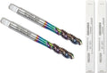 Tools DLC Coating Spiral Flute Taps High Speed Steel (HSS) 3 Flutes Tapping Tool Inch Taps Set 1/4-20UNC 2PCS