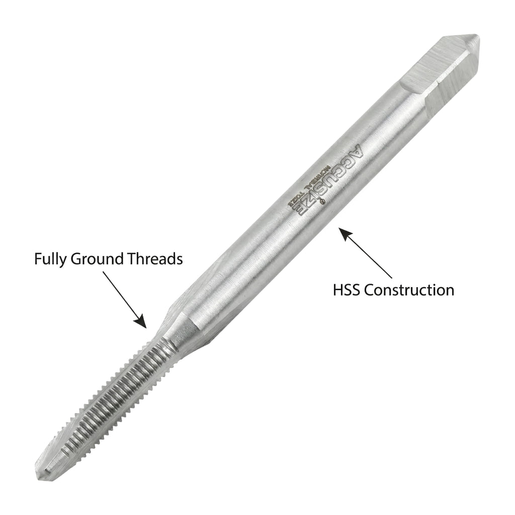 Accusize Spiral Point Tap 2-56NC H2 HSS 2-Flute, 10 Pc Set