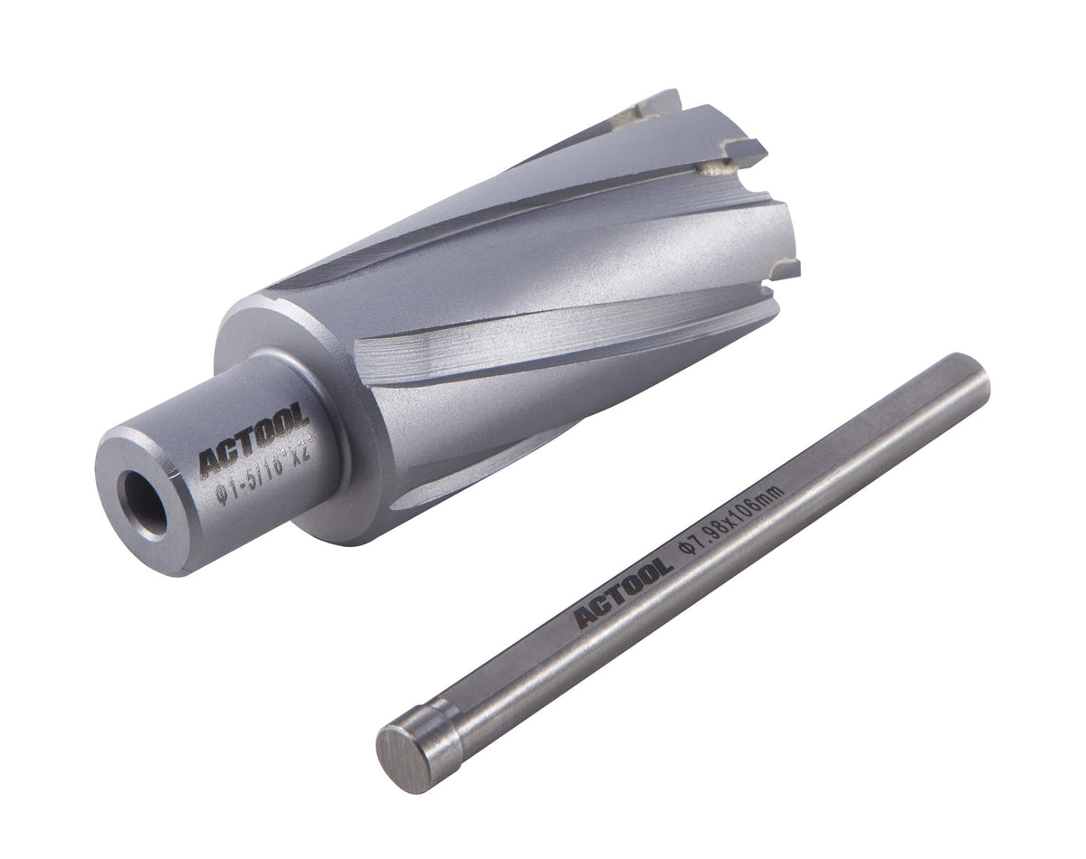 ACTOOL 1-5/16'' Diameter x 2'' Depth of Cut Carbide Tipped TCT ANNULAR Cutter with 3/4'' Weldon Shank