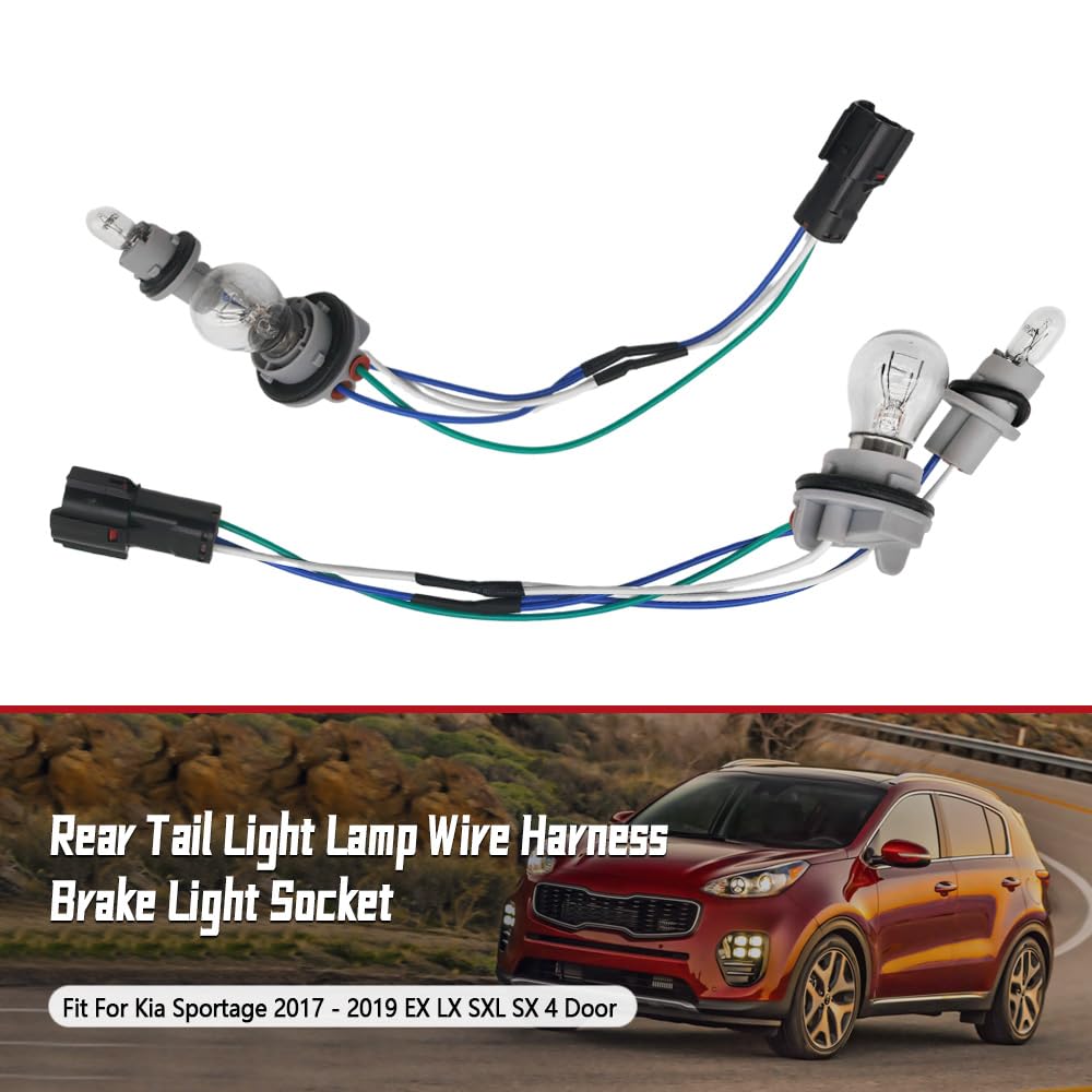 92480-D9020 Tail Light Lamp Wiring Harness (Non-LED), Pack of 2