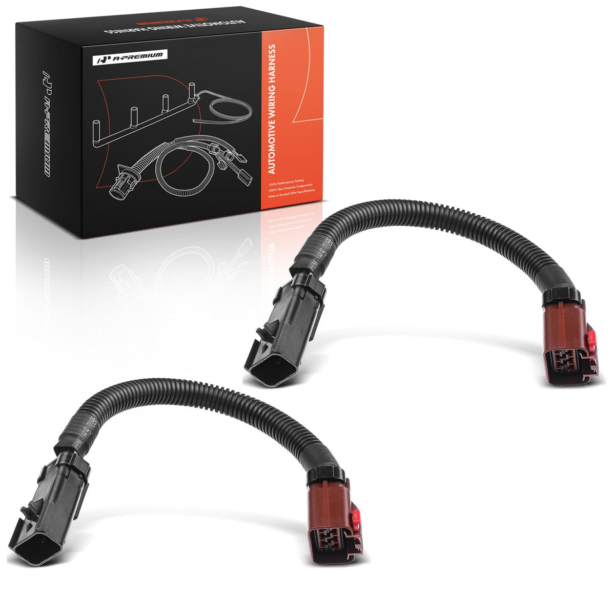 A-Premium Set of 2 Tail Light Wiring Harness Compatible with Dodge, Ram