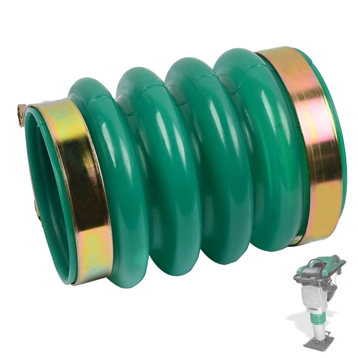 Promrmr 0177355 Bellows Boot with 2PCS Clamps for Jumping Jack Rammers 5000177355 0102862 50000102862 Compatible with Wacker Neuson Compactor Tamper BS50-2 BS50-2i BS50-4 BS500 BS500oi