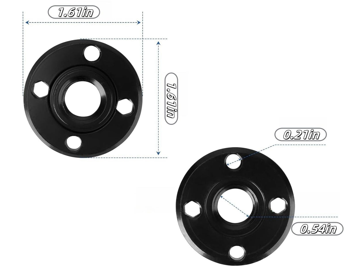 Metal Angle Grinder Inner Outer Flange Nut（3 Set）Replace Black & Decker Dewelt 224399-1 193465-4 224568-4 Inner Outer Flat Adapter Nut