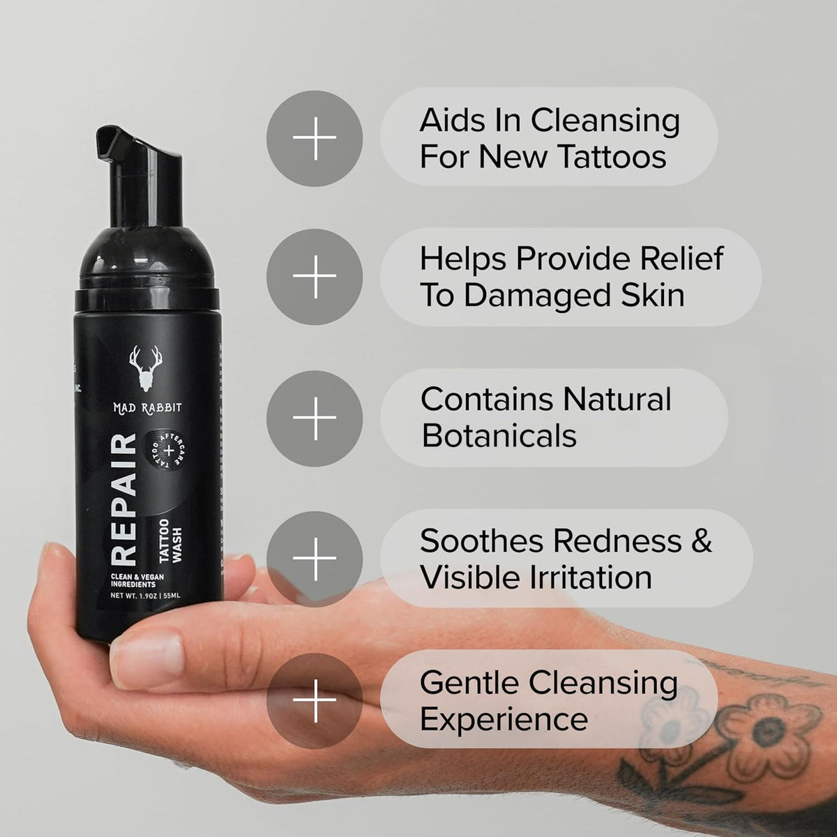 Tattoo Aftercare Kit – Tattoo Balm & Tattoo Foam Soap Cleanser