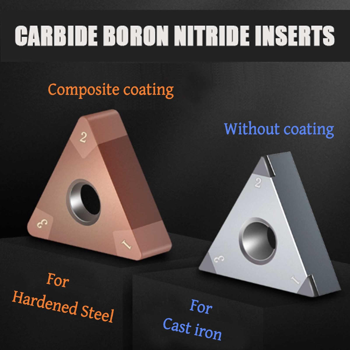 Zouzmin TNMG160404 Inserts CBN