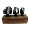 ASSORTS Fly Cutter Set, 1/2" Shank with Wooden Stand