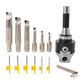 R8 Boring Head 2Inch Shank Boring Tool Set and 6Pcs 1/2" Carbide Boring Bar