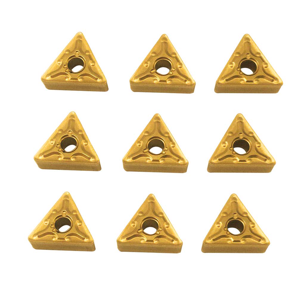 10pcs Carbide turnning Inserts TNMG332 TNMG160408 Carbide Insert for Lathe Turning Tool Holders (TNMG332(TNMG160408))