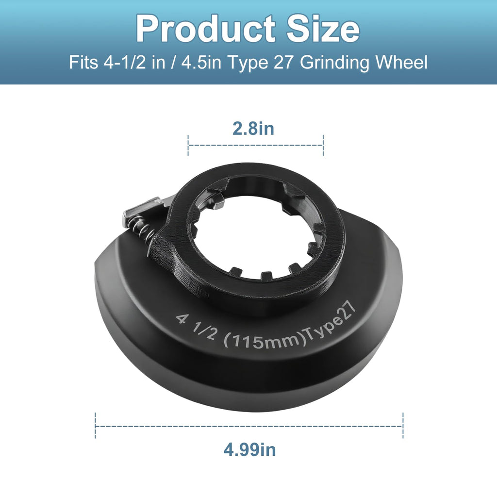 Compatible 4.5" Type 27 Guard Assembly for Milwaukee Angle Grinder