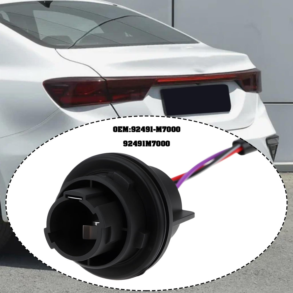 ECSiNG Car Outer Tail Light Lamp Socket Wire Harness 92491-M7000 92491M7000 Compatible with Kia Forte 2019-2023 31.5cm
