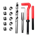 YSFER M12×1.25mm Thread Repair Kit, Auto Rethreading Tool Set with Drill Bits Taps Inserts Breakoff Installation Tool, Portable Metric Thread Repair Kit for Rethreading Internal Threads