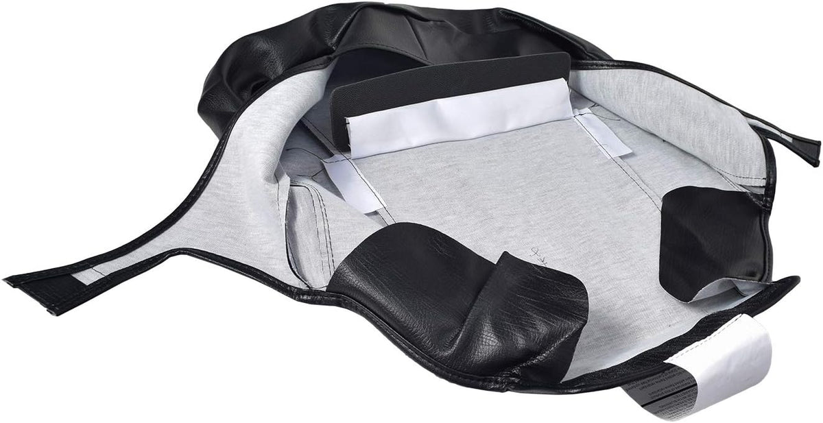 AlveyTech 18"x16" Black Vinyl Seat Base Cover for Golden Technologies Buzzaround & LiteRider Series Mobility Electric Scooters - Replacement Covers for Stadium-Style Scooter Seats (SC4-BLK-1816)